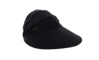 5" Brim Black Pony Tail Visor