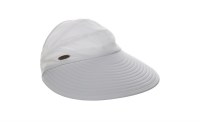 5" Brim White Pony Tail Visor