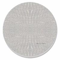 Set of Four Round Beige Dotted Coasters