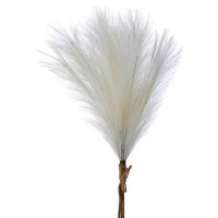 23" Faux Cream Feather Pampas Bundle