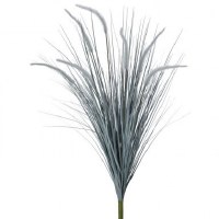 39" Faux Gray Seeded Dune Grass Bush