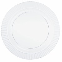 Pack of 32 Clear 8" Round Plastic Plates