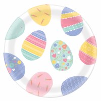 13" Round Melamine Multipastel Eggs Platter