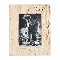 5" x 7" Cream Travertine Photo Frame by Mud Pie