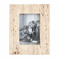 4" x 6" Cream Travertine Photo Frame by Mud Pie