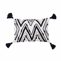 14" x 22" White and Black Austin Decorative Pillow