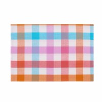 13" x 19" Multicolor Cabana Plaid Placemat