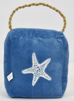 6" Cube Starfish Fabric Door Stopper