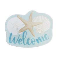 22" x 30" "Welcome" Shells Floor Mat