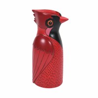 9" Red Polyresin Cardinal Vase