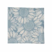 18" Sq Blue Flower Garden Cloth Napkin