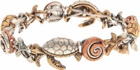 Triple Tone Turtle Bracelet