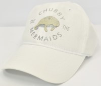 White "Save the Chubby Mermaids" Hat