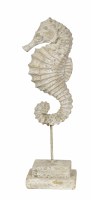 16" Beige Seahorse on a Stand