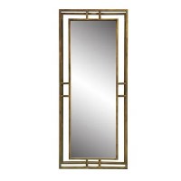 48" x 20" Distressed Bronze Bars Mirror