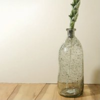 16" Clear Rustic Bottle Vase