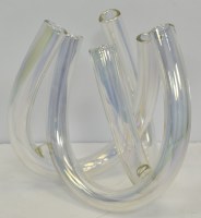 9" Clear Glass Tube Vase