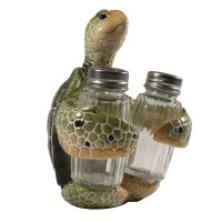 6" Green Turtle Salt and Pepper Shaker Set