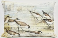 11" x 19" Sandpipers Decorative Indoor/Outdoor Pillow