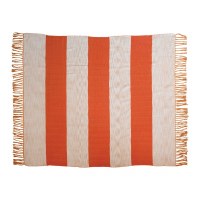 50" x 60" Orange Stripe Throw Blanket