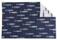 13" x 19" White and Blue Minnows Placemat