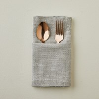 20" Square Pebble Chambray Napkin