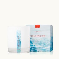 7.5 Oz Aqua Coralline Fragrance Glass Jar Candle