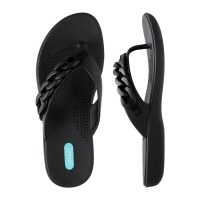 Size Small Black Ginger Flip Flops