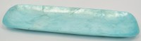 3" x 9" Aqua Capiz Tray