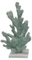 13" Faux Green Polyresin Coral Tree on a Base