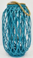 20" Turquoise Willow Lantern
