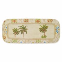 7" x 15" Ikat Palm Tree Melamine Tray