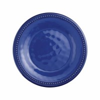 6" Round Blue Beaded Melamine Plate