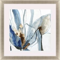 43" Sq Refined 2 Tropical Framed Print Under Glass