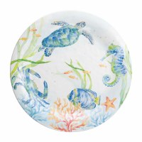 11" Round Sea Serenade Melamine Plate