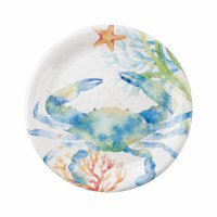 9" Round Crab Sea Serenade Melamine Plate