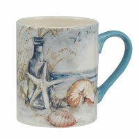 16 Oz Starfish Coastal Landscape Ceramic Mug