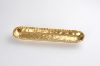 3" x 14" Matte Gold Cracker Tray by Pammpa Bay