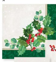 Holiday Holly Lunch Napkins