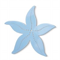 27" Blue Starfish Coastal Metal Wall Art Plaque