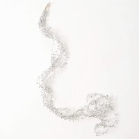 51" Faux Silver Leaf Garland