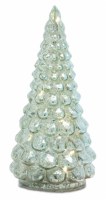 7" LED Green Glass Tree