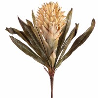 17" Faux Tan Red Hot Poker Spray