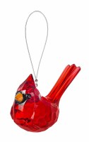 4" Red Acrylic Cardinal Ornament