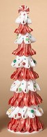 17" Red, White, and Multicolor Candy Cane Tree