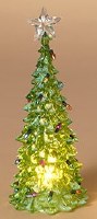 8" LED Green Acrylic Tree