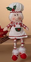17" Mrs. Claus Chef Shelf Sitter