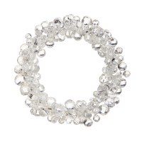 4" Opening Clear Bead Candle Ring