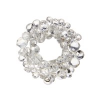 1" Opening Clear Bead Candle Ring