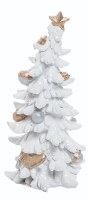 6" White Tree With a Snow Covered Star